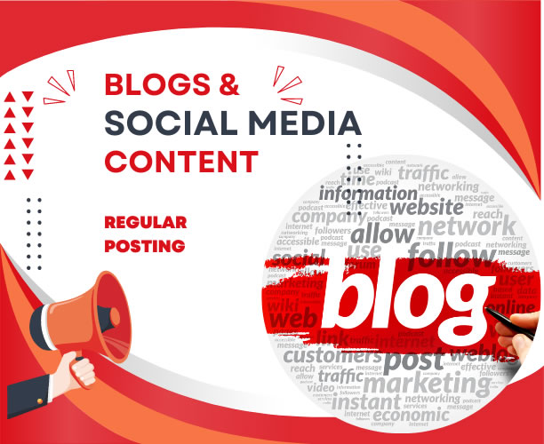 Blogs and social media content