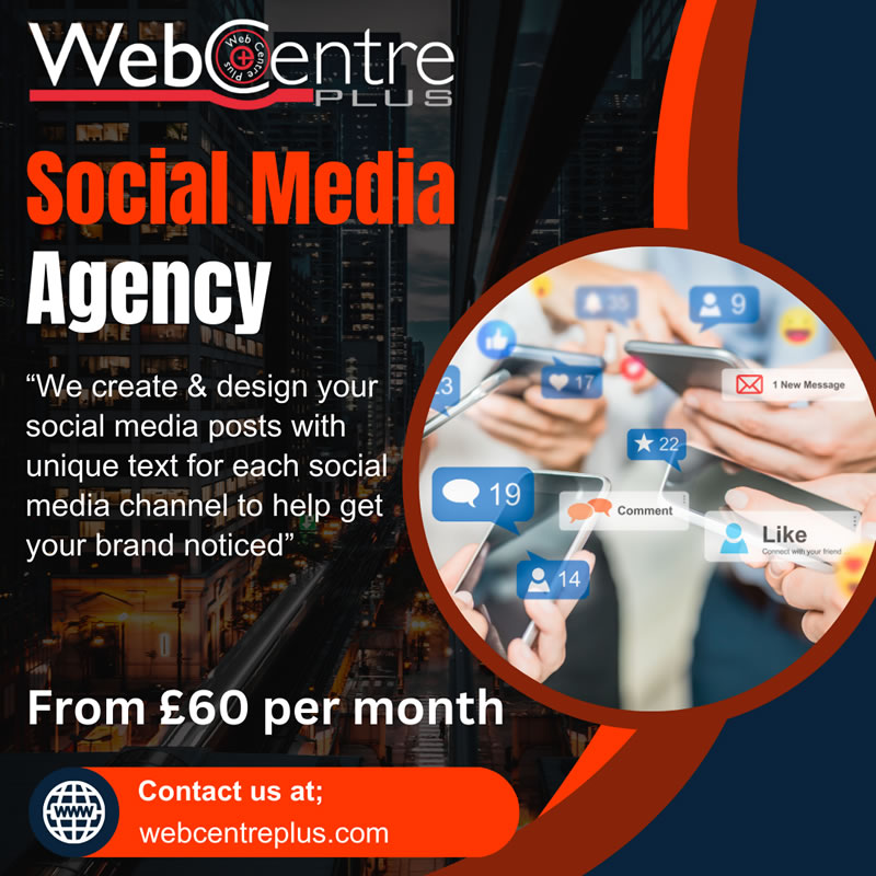 Social media agency web centre plus