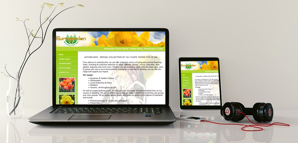 Euro Garden Imports Web Design image