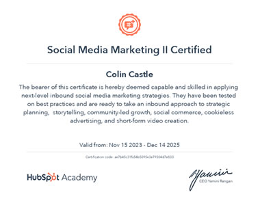 Social Media Marketing Certified Certificate ll