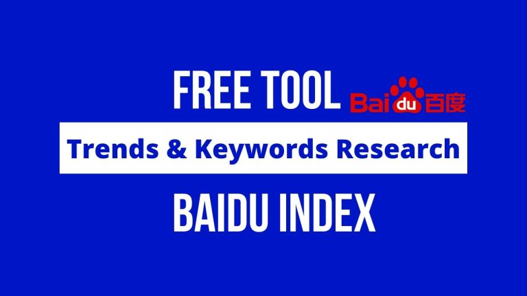Baidu Index – Free tool for trends and keyword research